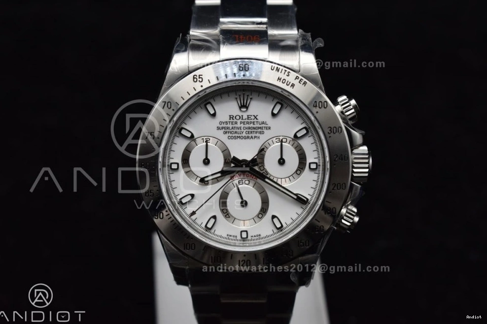 Dial 1:1 SS Daytona Best V2 White on Bracelet QF SA4130 Edition 116520 0329